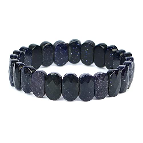 Bracelet bleu goldstone en cristal exotique, le cadeau spirituel idéal