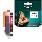 Volume de cartouche = 15 ml EVOKE 364 XL Encre Compatible avec HP Photosmart 5510 5520 5524 3520 3070A Rouge (Magenta) 1870 Pages 15 ml
