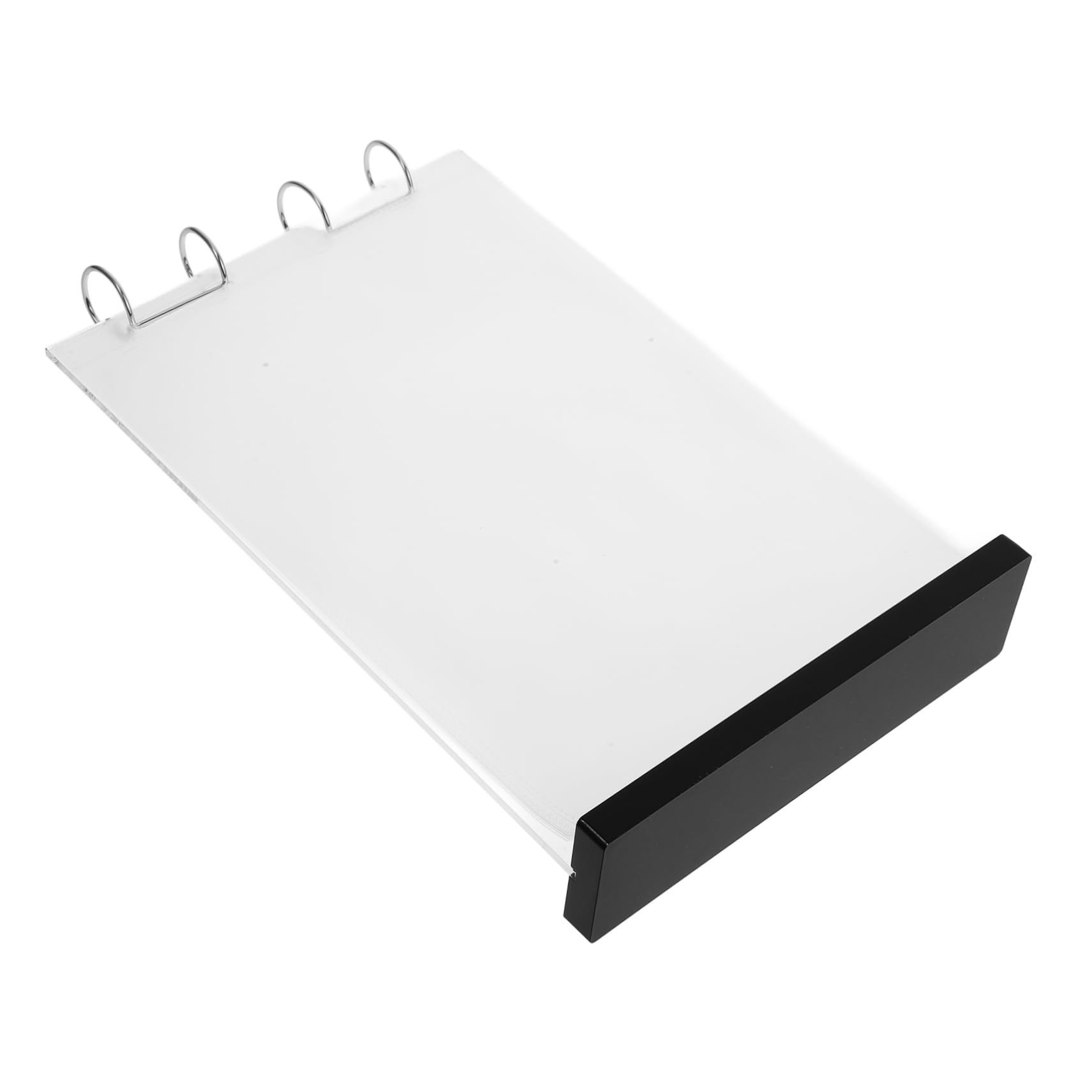 SOLUSTRE Doppelseitiger Acryl Menüschildhalter aus Pvc und Eisen mit 6 Seiten zum Aufstellen für Cafés und Bankette Transparenter Tischaufsteller für Speisekarten und Poster