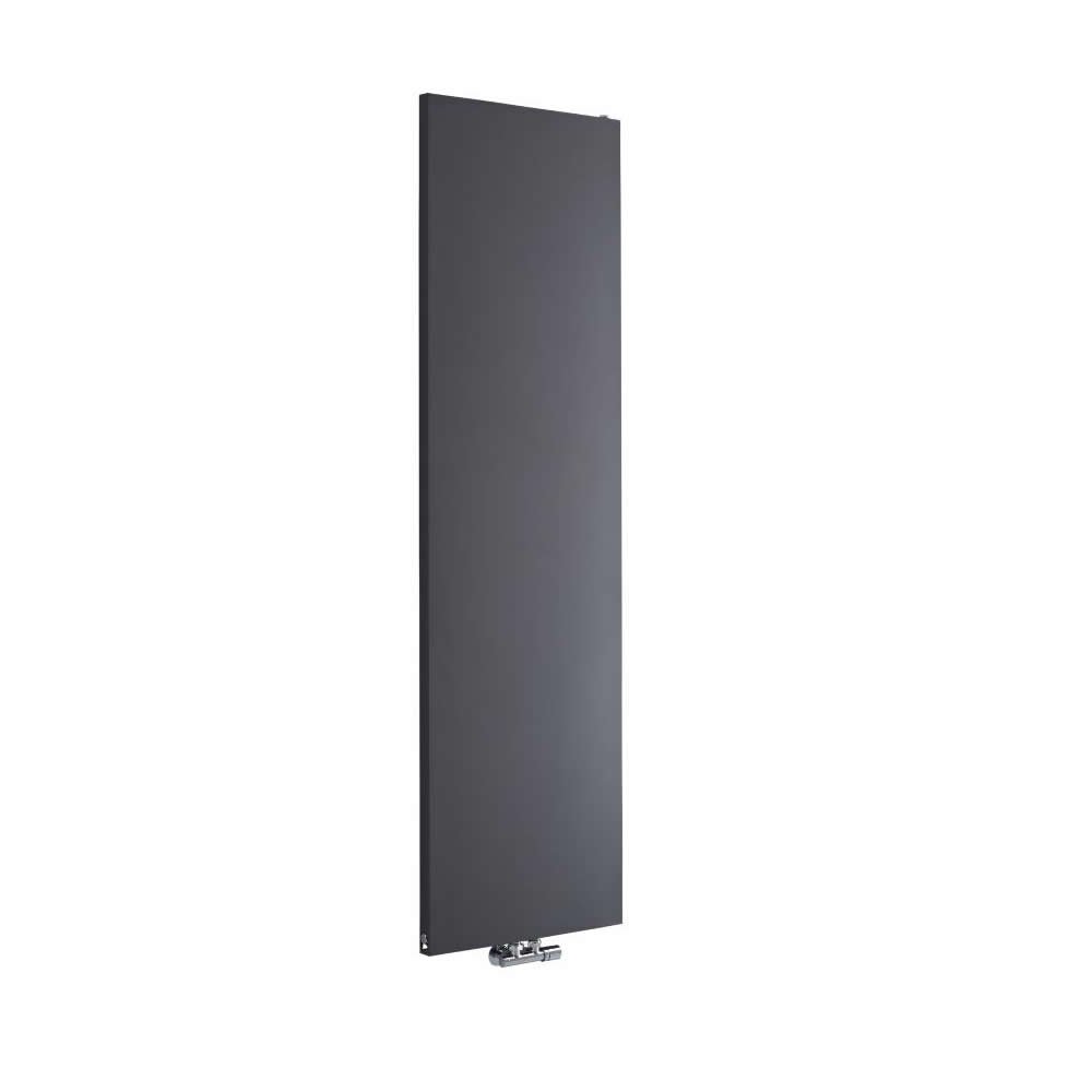 Milano Riso Anthracite Vertical Single Flat Panel Radiator - 1800mm x 500mm