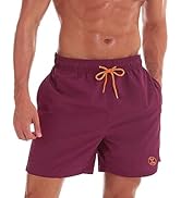 ZOXOZ Mens Swimming Shorts Waterproof Quick Dry Beach Shorts Surfing Shorts with Mesh Lining