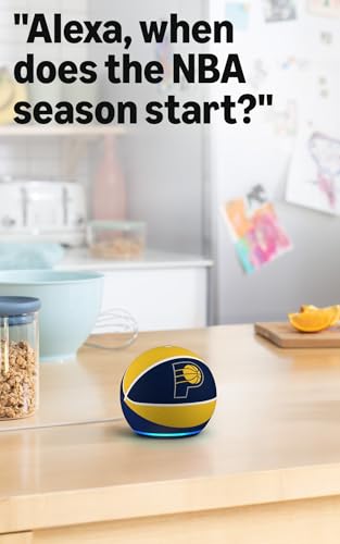 Image of Amazon Echo Dot (newest model) | Officially Licensed NBA Limited-Edition | Indiana Pacers