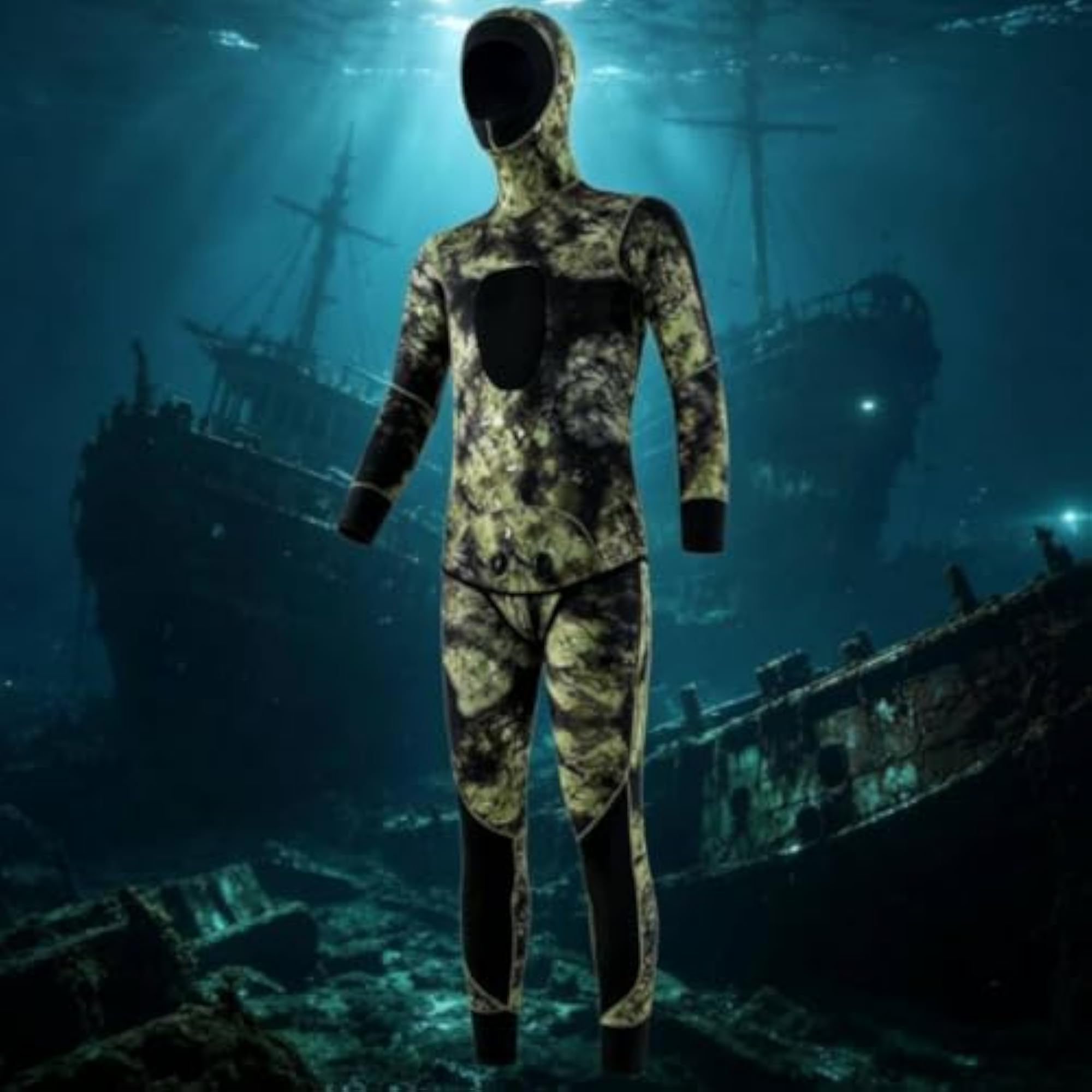 Neoprene Wetsuit for Spearfishing, Warm 3mm