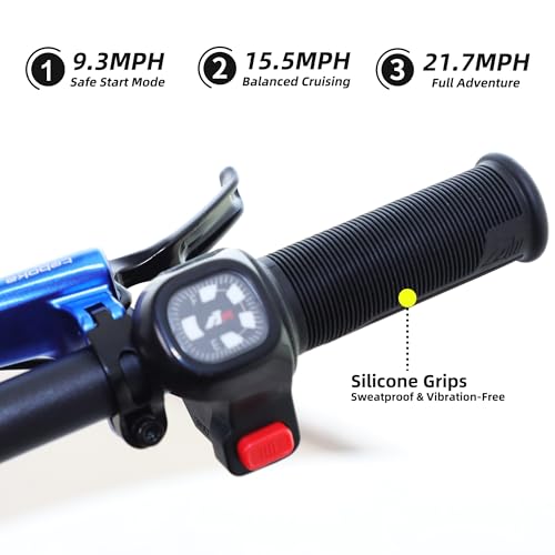 RFN 36V 3-Speed Stunt Jump Bike – 800W Electric-Dirt-Bike, Lightweight Aluminum Frame Electric Bike, BMX Dual Hydraulic Disc Brakes, 21.7 mph Max Speed, 24.2-Mile Range for Ages 12+