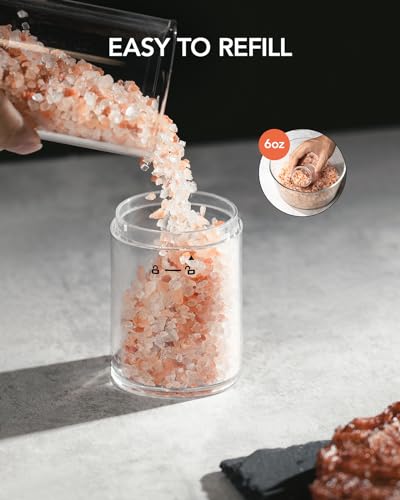 FORLIM Gravity Electric Salt & Pepper Grinder Set - Automatic & Adjustable