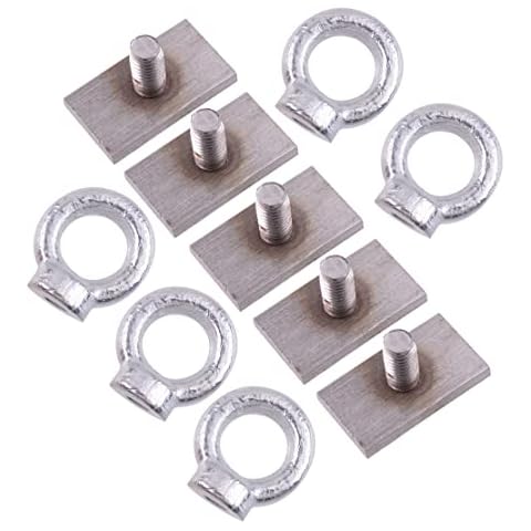 CITALL 5 x M8 T Bolt Eye Nut Tie Down Kit Compatible For Rhino Thule Pro Yakima Roof Rack T & C Channel Cover