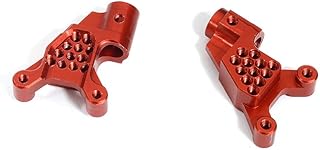 C31316RED Billet Machined Rear Shock Towers for Axial 1/24 SCX24 Rock Crawler