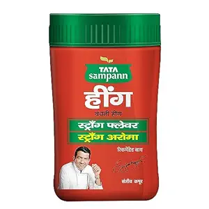 Tata Sampann Hing, Compunded Asafoetida (Bandhani Hing), 50g, Recommended by Chef Sanjeev Kapoor, Strong Flavour & Aroma