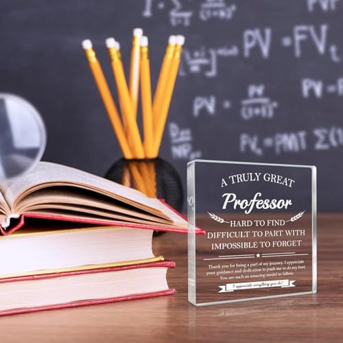 Image of Professor Gifts - Appreciation Thank You Gift for Professors, A Truly Great Professor Plaque Decor-Teacher's Day Gifts, Leaving Going Away Retirement Birthday Appreciation Gift for Professors