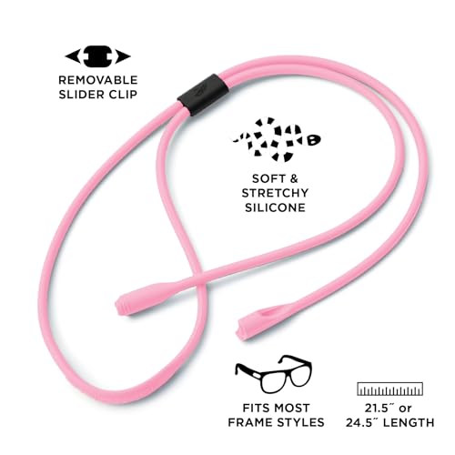 Image of Pilotfish Premium Silicone Sunglasses Strap, Adjustable Glasses Retainer with Unique Passthrough Design - Universal Fit