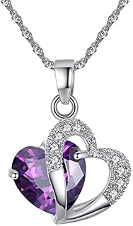 Maggidea Crystal Necklaces, Love Heart Pendant Necklaces for Women Jewellery for Women Gifts for Her