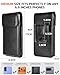 NINKI Belt Clip Holster for Galaxy S26 Ultra S25 Ultra Phone Holster, Leather Cover Pouch for iPhone 17 Pro Max Pouch 16/15/14/13 Pro Max Waist Holder for Pixel 10 Pro XL Case Belt Holder Loop, Black