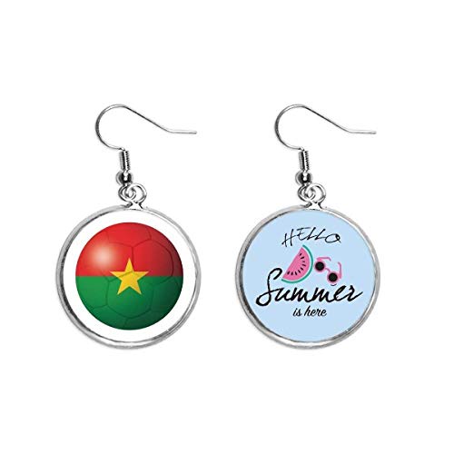 Pendientes de sandía de Burkina Faso para el lóbulo en verano