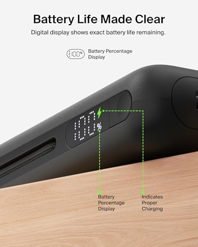 Image of Belkin Portable Charger 25K, Power Bank with Integrated USB C Cable, 158W - Fast Charging Laptop Portable Battery Pack for MacBook Pro 14, iPhone 17 Series, iPad Pro, Galaxy S26, & More - Black