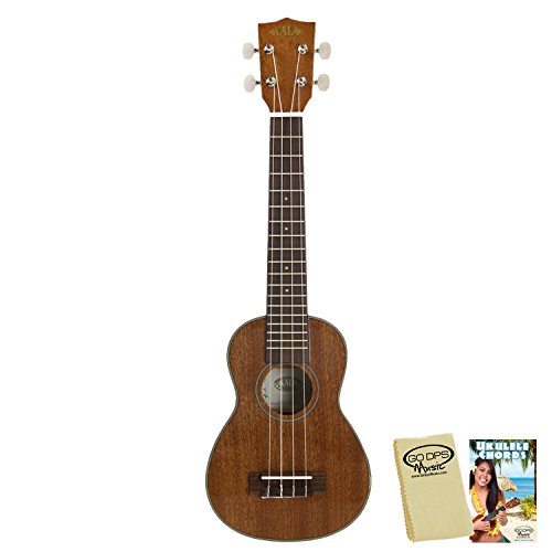 Kala KA-SLNG Long Neck Soprano Ukulele with GoDpsMusic Ukulele Chord Guide and Polish Cloth - Les Beatles, Paul McCartney, John Lennon, RIngo Starr, George Harrison Kala KA-SLNG Long Neck Soprano Ukulele with GoDpsMusic Ukulele Chord Guide and Polish Cloth