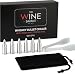 Whiskey Stones Bullets Stainless Steel - Bullet Chillers Set of 6, The Wine Savant Stainless Steel Whiskey Rocks Bullet Shaped Ice Cubes, Beautiful Gift Box, Tongs and Storage Bag