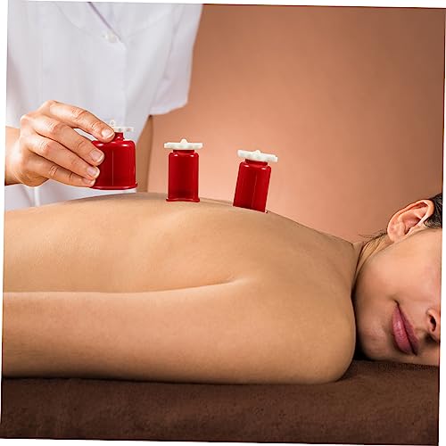 CALLARON set de 6 copas de terapia de ventosas de plástico para masaje corporal y facial para reducción de celulitis miniatura 5