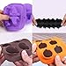 Halloween Candy Molds 4 Pcs Chocolate Molds Silicone with Ghost Pumpkin Bat & Witch Hat