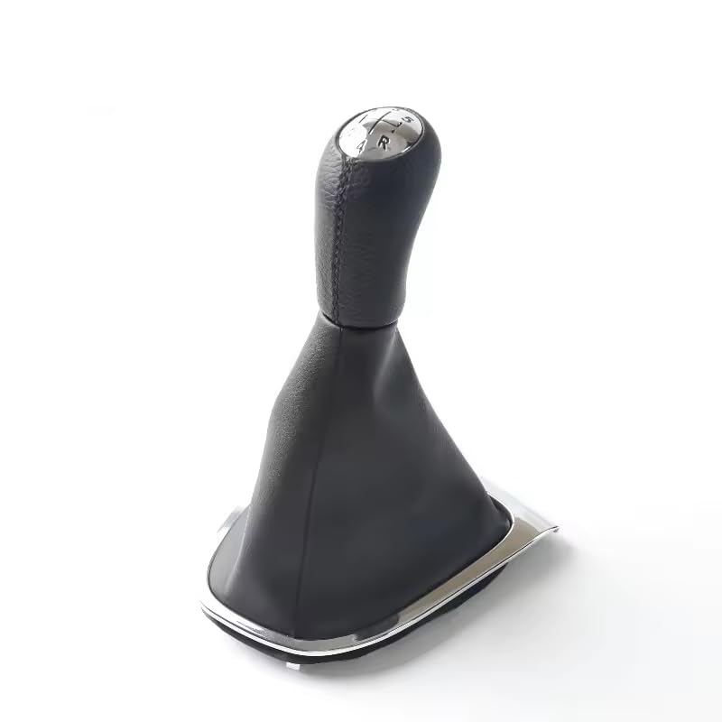 Cuffia Leva Cambio In Similpelle Per Renault Clio III, Kangoo II, Twingo II - Con Cornice Argento