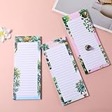 Zuimei 3 Pack Magnetic Shopping List Pad For Fridge with 1 Magnetic Pen Clip 100 Tear Off Sheets Magnetic Notepad For Fridge - Image 5