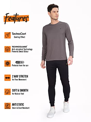 Image of TECHNOSPORT Men's Slim Fit T-Shirt - (MTOR17) Pack of 1