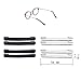 MOMOONNON 10 Pairs Comfortable Silicone Anti-slip Round Eyeglass Retainers For Sunglasses, Reading glasses, Eyeglass Ear Hook, Eyeglass Temple Tips for Sports