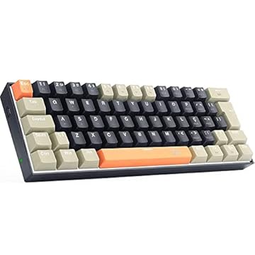 Teclado Gamer Redragon Lakshmi Laranja+ Preto+ Cinza