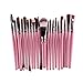 Produktbild 20PCS Kosmetik Make-up Pinsel Set Professionelle Blender Pinsel Foundation Puder Lidschatten Pinsel Lippenpinsel Schönheit Werkzeuge (Pink)