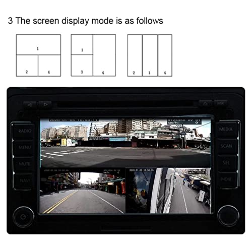 Auto-DVR, Mobiler Videorekorder, 4-Kanal-Mini-MDVR 1080P, Industriedesign für LKWs, Anhänger, Busse und Fahrzeuge