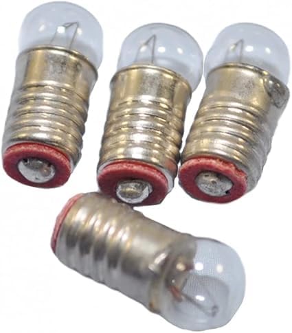 Yorkshire Miniatures Dolls House Pea Bulbs, 12V 50MA, Screw-in Lighting, Pack of 4