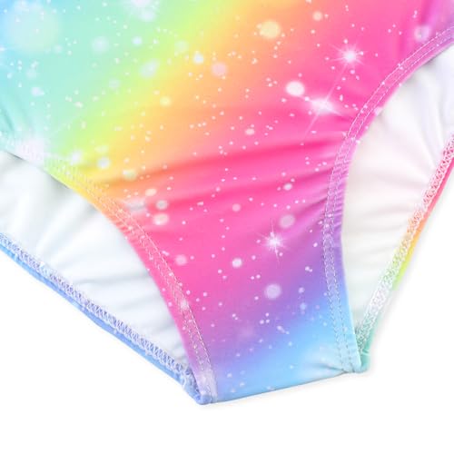 Girls One Piece Swimsuits Cute Ruffles Swimming Bathing Suit with Adjustable Straps Beach Pool Kids Swimwear 3T-124