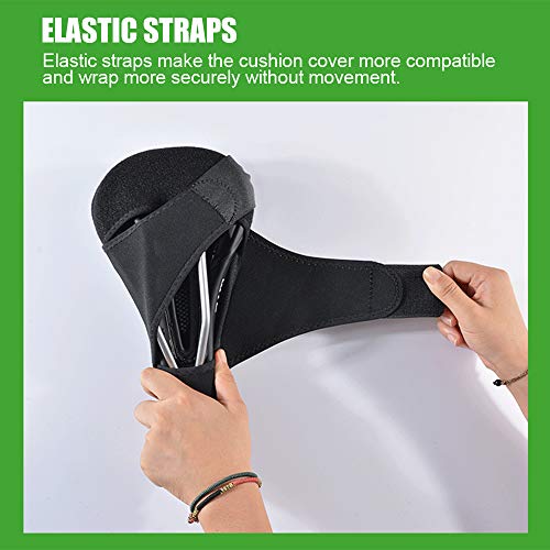 Andoer Capa de selim de bicicleta acolchoada de silicone macio capa de assento de bicicleta respiráv