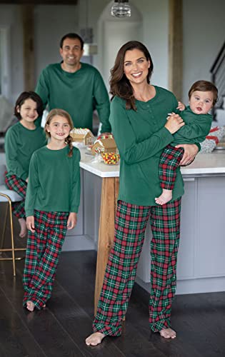 PajamaGram Christmas Pajamas For Family, Red & Green Plaid, Women's 3X - Thumbnail 2