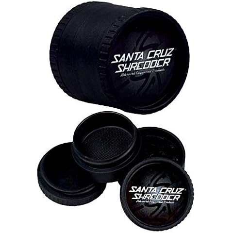 Santa Cruz 4 Piece Medium Shredder in Black Biodegradable Hemp Cover