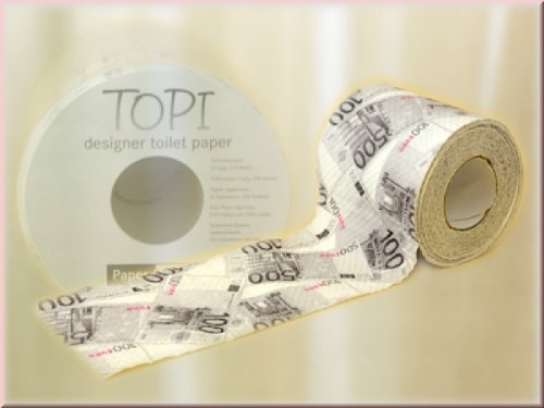 HELA Toilettenpapier Motiv Euro-Geld als Geschenkidee