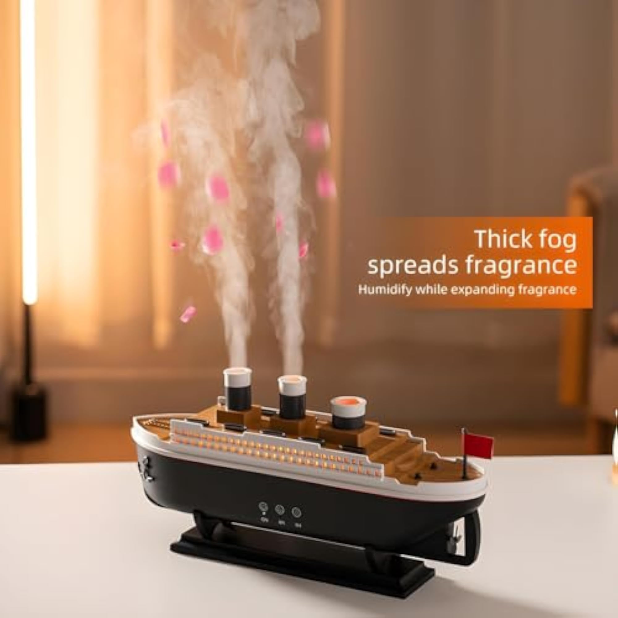 Titanic Ship Cruise Boat Humidifier with Essential Oil Diffuser