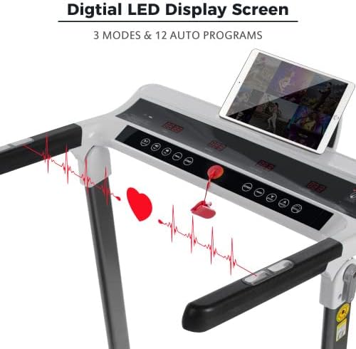 Caminadora Plegable Portátil fullarrive 3.5HP, 330 lbs, 14 km/h miniatura 3