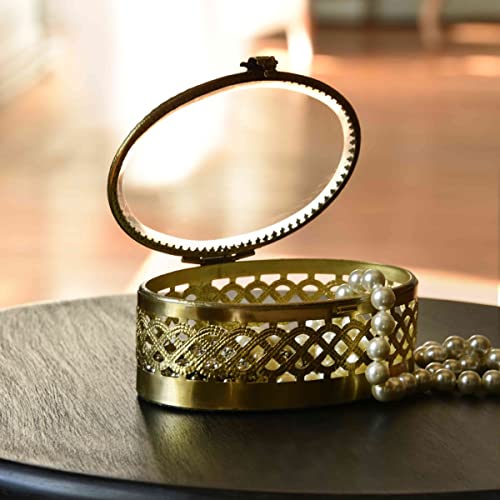 Boîte à bijoux verre et métal Cover