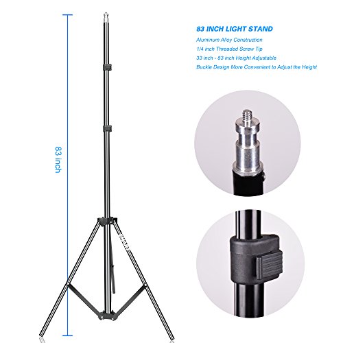 EMART Photography Umbrella Lighting Kit, 400W 5500K Photo Portrait Continuous Reflector Lights for Camera Video Studio Shooting Daylight (2 Packs) by EMART - Image 7