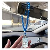 Islam Muslim Quran Ali Car Rearview Mirror Pendant - Stainless Steel Hanging Ornament for Faith