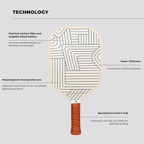 Raquette de pickleball performance pour contrôler le jeu au filet avec précision