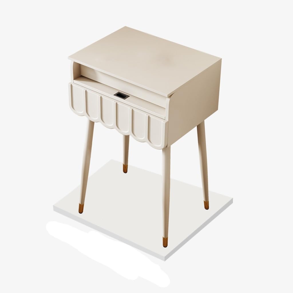 white christmas dresses Elegant Cream Dressing Table with Stool for Family-Friendly Storage dressing  table and chair main image 1