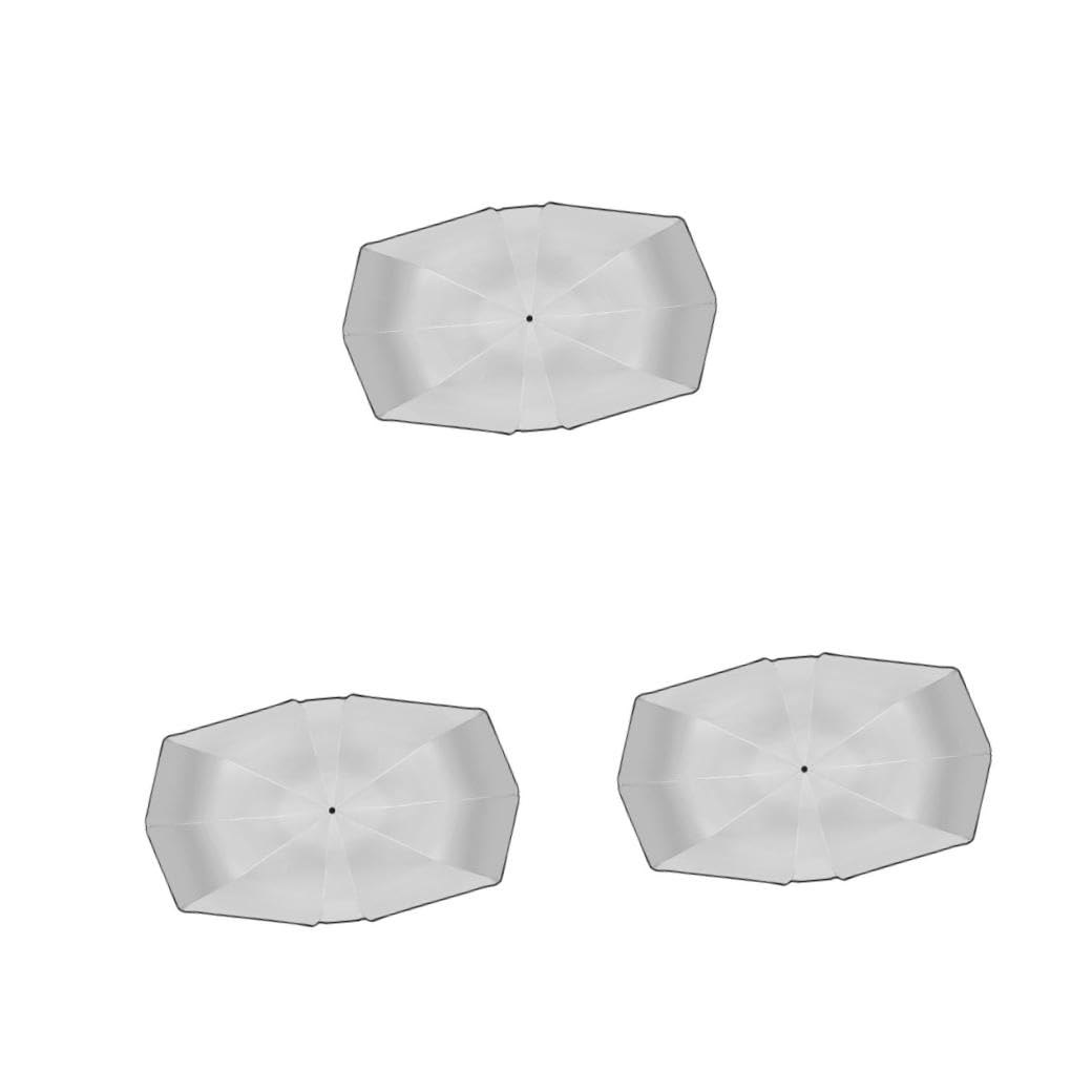 SOLUSTRE 3pièces Pare-Soleil pour Voiture Forme De Parapluie Anti-UV Et Réflecteur De Chaleur Conçu pour SUV Et Voitures Compactes Facile à Transporter