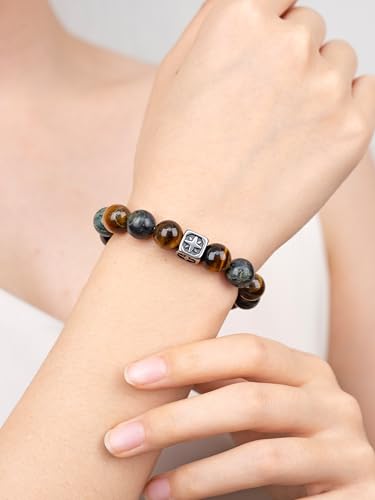 SENLLY Unique Gift Bracelet for Women, Crystal Beaded Stretch Jewelry - image 3