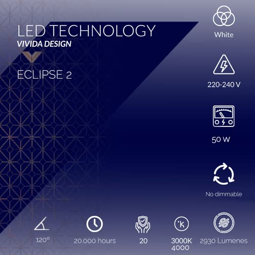 VIVIDA - Plafoniera LED Eclipse 2, Stile Moderno