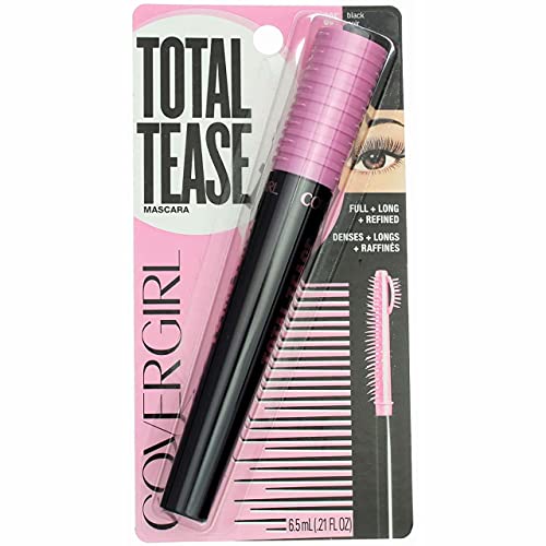 Covergirl Total Tease Mascara, 805 Black (Pack of 2)