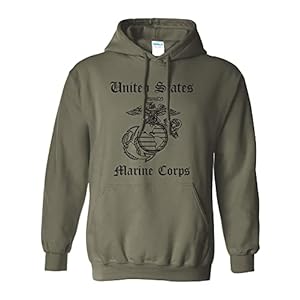 zerogravitee United States Marine Corps Adult Hooded Sweatshirt