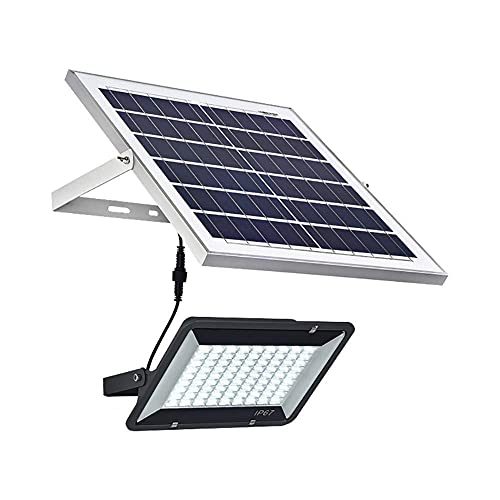SBCGFY Foco Solar para Exteriores con Control Remoto, Luces LED solares, luz de Seguridad Solar, Control Remoto, lámpara Solar Impermeable IP66