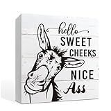 QTGTIR Letrero decorativo para baño, decoración de baño para estante