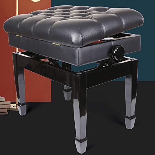 TEmkin Tabouret de Piano Banc de Piano avec Pied en Bois Massif Tabouret de Piano réglable Banc rembourré Chaise de Rangement en Cuir PU Design antidérapant - Les Beatles, Paul McCartney, John Lennon, RIngo Starr, George Harrison TEmkin Tabouret de Piano Banc de Piano avec Pied en Bois Massif Tabouret de Piano réglable Banc rembourré Chaise de Rangement en Cuir PU Design antidérapant – Image 7